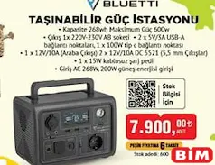 BLUETTİ TAŞINABİLİR GÜÇ İSTASYONU BLUETTİ TAŞINABİLİR GÜÇ İSTASYONU